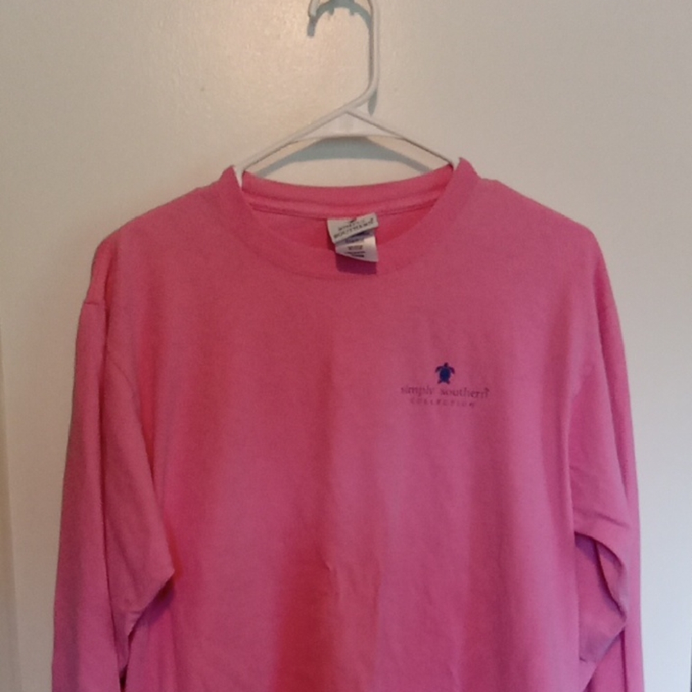 Simply Southern Bright Pink Crewneck Shirt